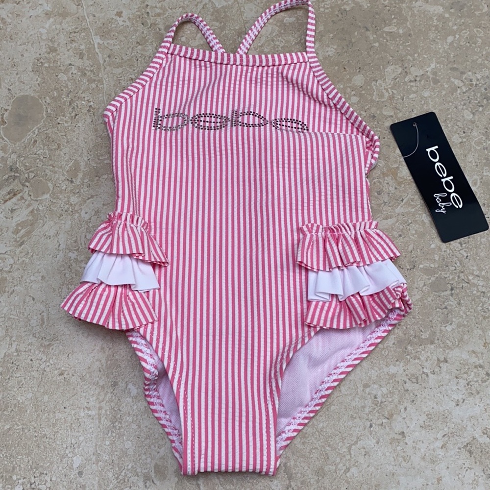 Bebe baby girl one piece swimsuit